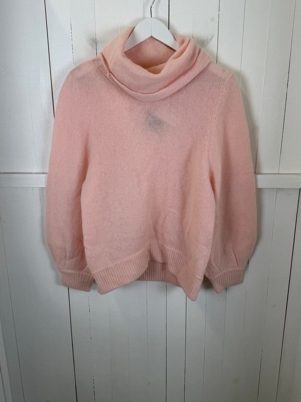 Magaschoni Pink Wool Blend Pullover Sweater Size M NWT